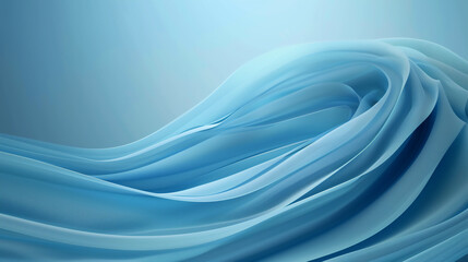 Fototapeta premium Abstract Blue Wave Illustration with Fluid Textures for Modern Design Projects