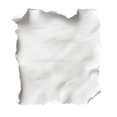 Blank piece of crumpled paper on white backdrop