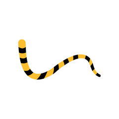 Naklejka premium Tiger tail icon vector. Vector illustration