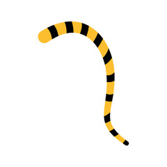 Naklejka premium Tiger tail icon vector. Vector illustration