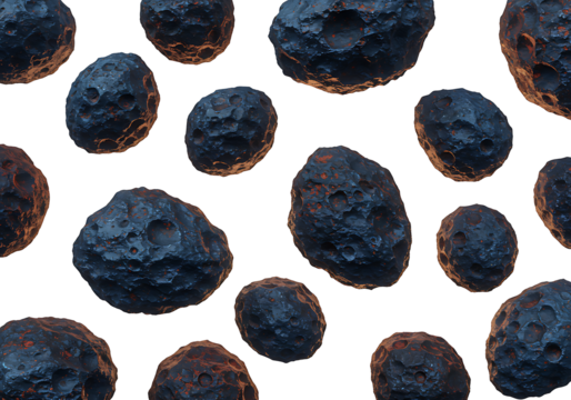 Floating space rocks isolated on transparent background, astronomy and science concept
Transparent PNG cutout
