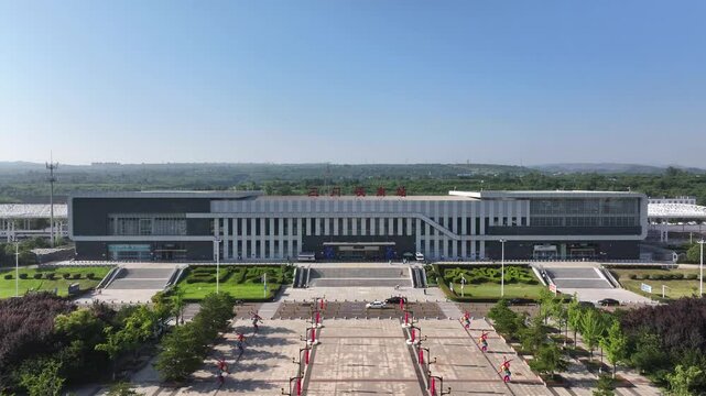 railway station of sanmenxia,in henan