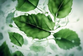 background science leaves digital presentati connections green networks plant