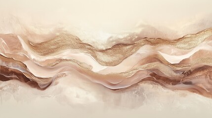 Obraz premium textured waves of gold