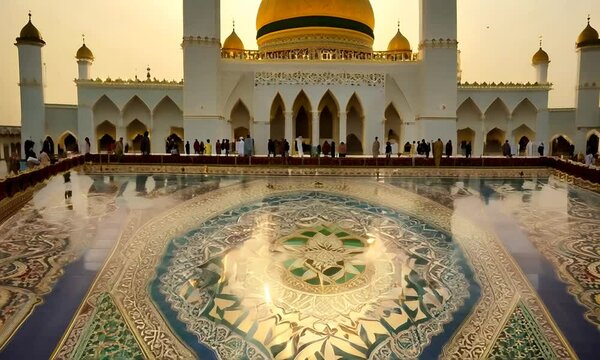 Eid Mubarak colorful luxury Islamic