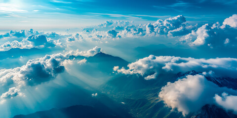 aerial view of mountains