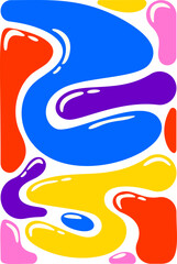 Modern minimalist liquid art print