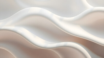 Obraz premium A futuristic render of flowing liquid shapes with smooth surfaces and natural shadows creating a harmonious composition