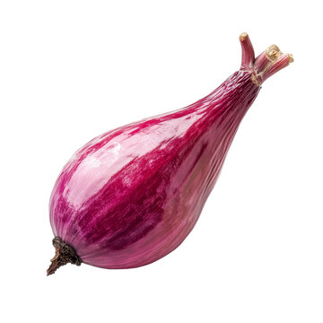 Rambeh rambi, a vibrant purple onion variety, isolated against a clean transparent backdrop for culinary display, Rambeh rambi isolated on transparent background