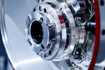die-cast helicopter rotor hub close-up
