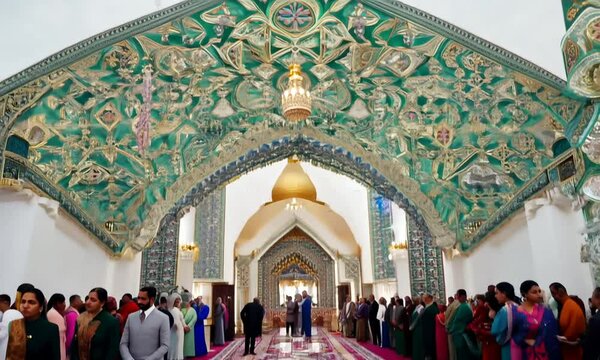 Eid Mubarak colorful luxury Islamic