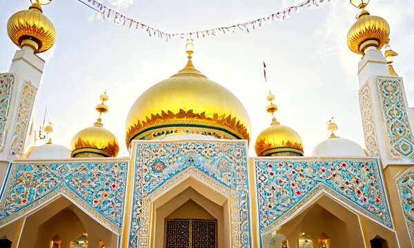 Eid Mubarak colorful luxury Islamic