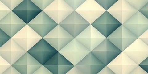 Obraz premium Abstract geometric pattern of beige and teal squares Ideal for backgrounds and design projects
