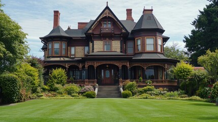 Fototapeta premium old house in the park