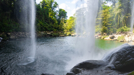 Waterfall of Misol Ha in Chiapas state of Mexico.  