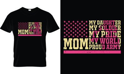 Proud Mom T-Shirt Design Template