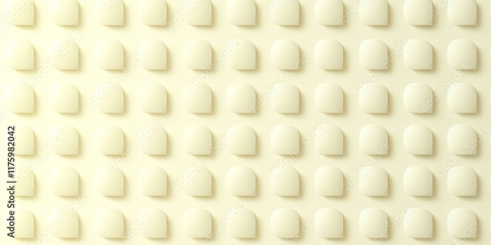 Poster abstract background of repeating pale yellow arched shapes in a grid pattern