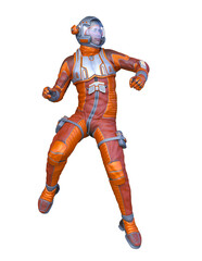 宇宙飛行士　3DCGレンダリング