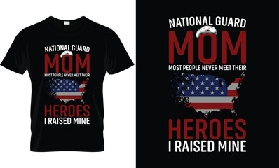 National Guard Mom T-Shirt Design
