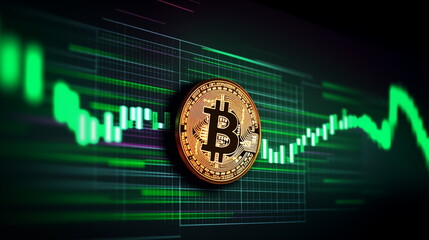 Bitcoin Cryptocurrency with price chart