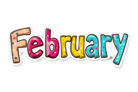 February month, design  