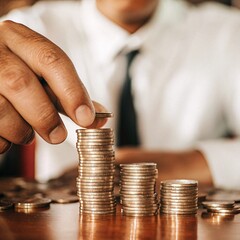 Concepto de Crecimiento Financiero: Ahorro e Inversión hecho con AI