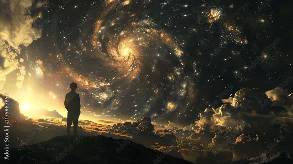 Wall mural the mystery of the parallel universe portal at the end of every title