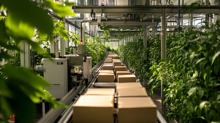 Eco-Friendly Snack Packaging in a Sustainable Factory Utilizing Green Technology