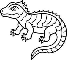 Agkistrodon contortrix  line arts with white background 