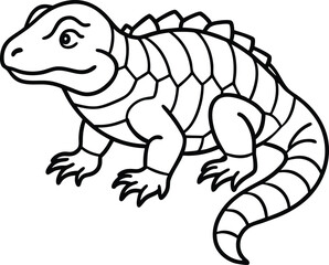 Agkistrodon contortrix  line arts with white background 