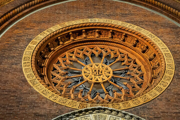 Church of Santa Maria del Carmine. The church of Santa Maria del Carmine, dating from the XV century reconstructed several times. Milan, Lombardy, Italy.