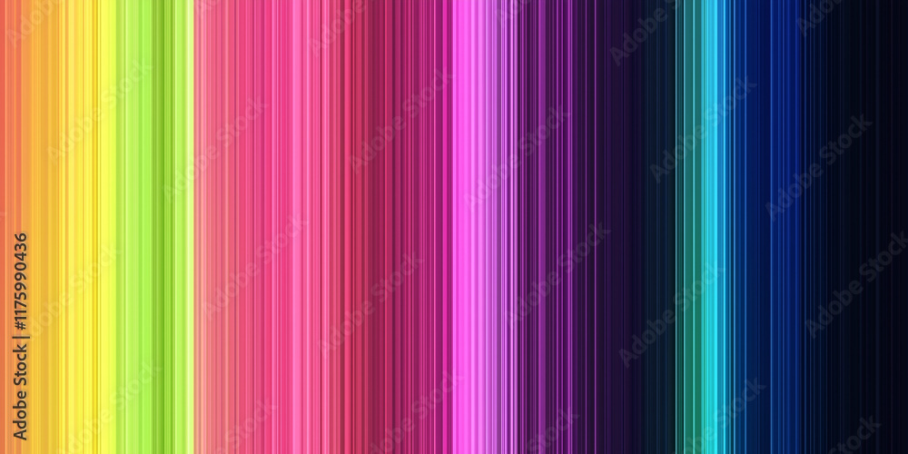 Poster Colorful vertical stripes creating vibrant spectrum background design