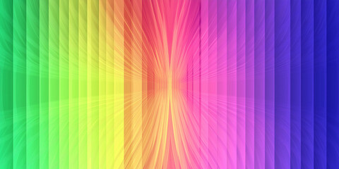 Colorful vertical lines converging creating gradient effect