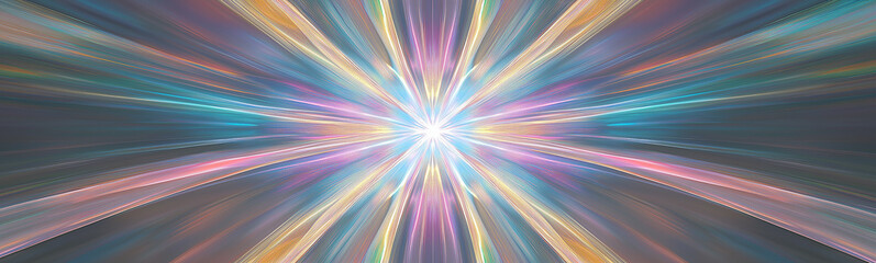 Fototapeta premium Abstract light speed motion background creating a colorful starburst effect