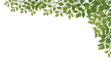 Obraz premium Blue tree leaves frame transparent background, background for making various postcards