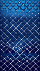 Diamond grid pattern background in blue pattern background