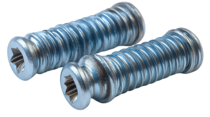 nuts and bolts isolated on white background 