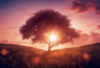 dreamy scene. looping beautiful nature sunset overlay background dreams sunset seamless