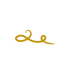 gold curly graphic element