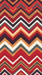 Retro zigzag pattern background in red pattern background