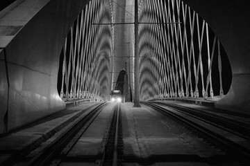 Troja Bridge is a road and tram steel arch bridge across the Vltava River in Prague.