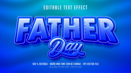 father day editable text effect, father editable 3d text