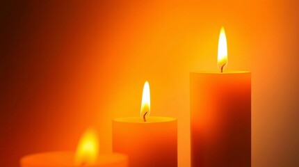Warm candlelight gradient with healing glow