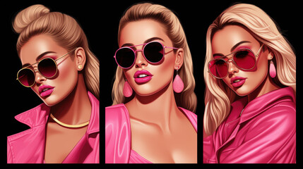 Explore fierce femme fatale portraits showcasing bold colors and captivating expressions that exude strength and allure.