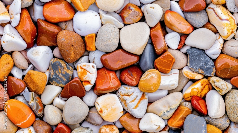 Poster stunning terrazzo stone texture with a unique blend of pebble stones, perfect for adding character t