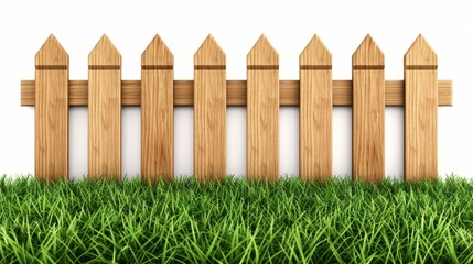 Sturdy wooden fence provides privacy and protection, enhancing your backyards charm and security effortlessly.