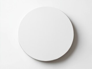 White circle on white background.