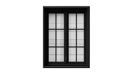 Obraz premium black window isolated , transparent , png 