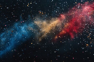 colored dust explosion on a black background, abstract powder splatted background, Freeze motion of color powder exploding, throwing color powder, multicolored glitter texture