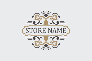 template for business, cafe, bar, restaurant, hipster clothing vintage retro minimalist simple photography elements decoration design